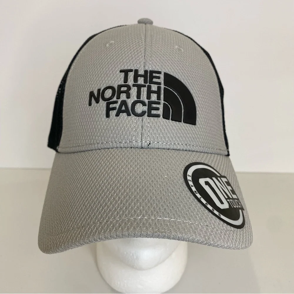 The North Face One Touch Seamless Mesh Hat Cap Unisex One Size Black Gray